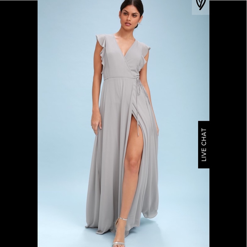 Lulus wrap maxi dress